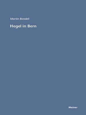 cover image of Hegel in Bern